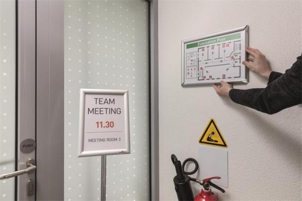 Tabuľa na plagáty, nástenná, A3, hliníkový rám, DURABLE 7