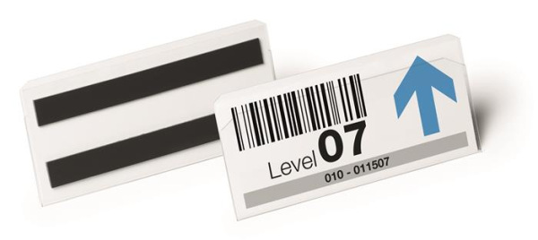 Logistické vrecko, magnetické, 150x67 mm, hotizontálne, DURABLE "HARD COVER", priehľadné 4