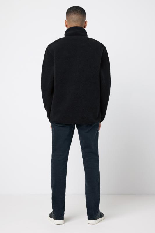 Pile fleece bunda IQONIQ Diran z recykl. polyesteru čierna XXS 14