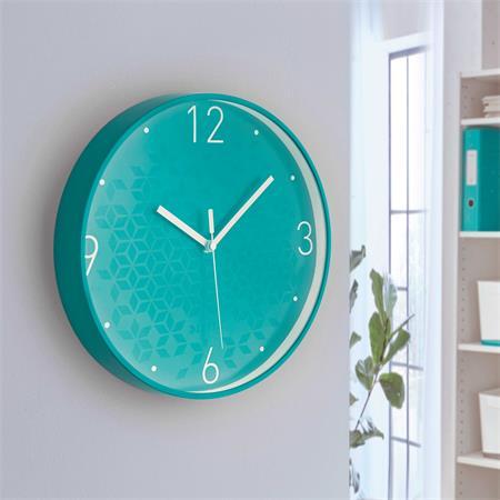 Nástenné hodiny, 29 cm, LEITZ "Wow", ľadovo modrá 3