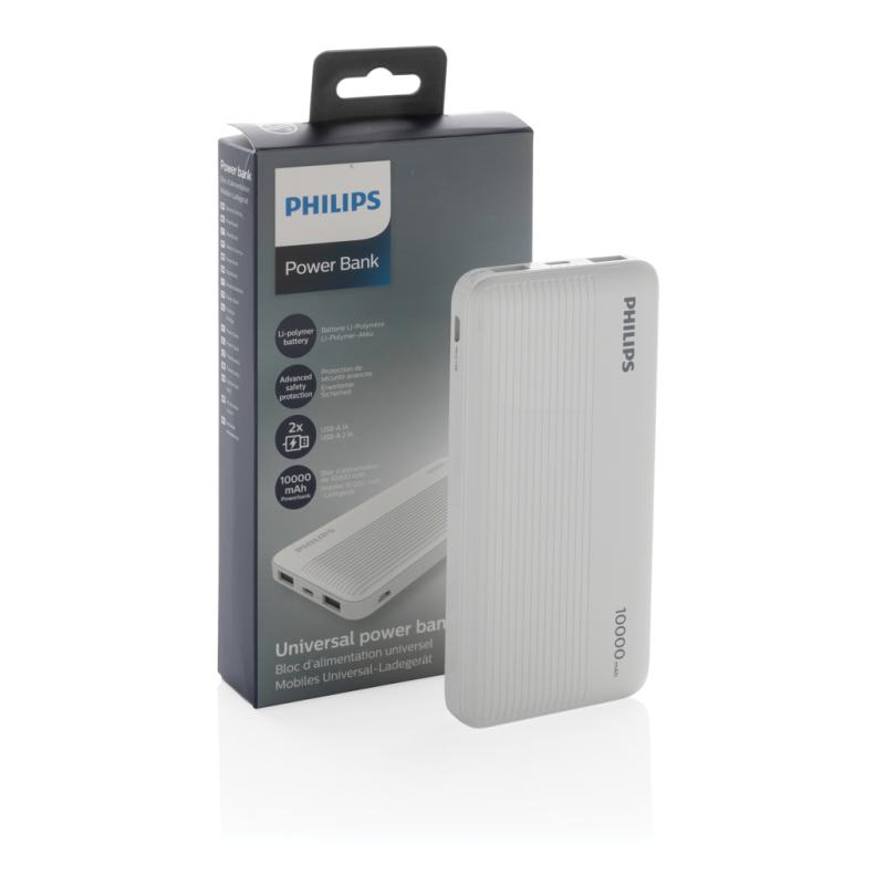 Slim powerbanka 10 000 mAh Philips biela 9