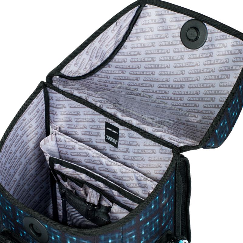 BAAGL Školská aktovka Ergo Minecraft Blue Axe 8