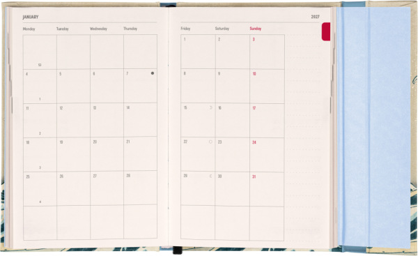 NOTIQUE Magnetic weekly planner Katsushika Hokusai 2027, 11 x 16 cm 3