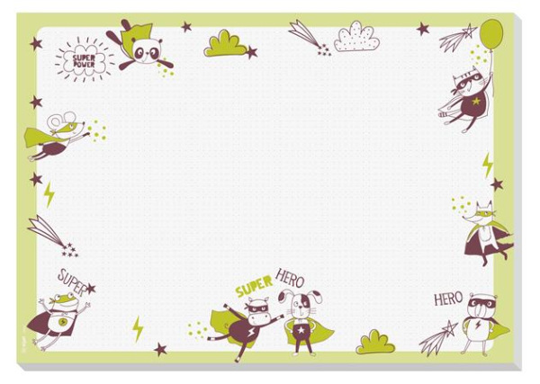 Podložka na stôl , A3, detská, SIGEL "Malí hrdinovia"