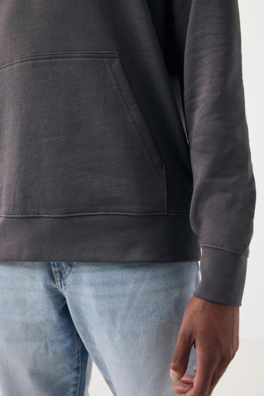 Ľahká mikina s kapucňou IQONIQ Rila z recykl. bavlny antracitová XXXL 8