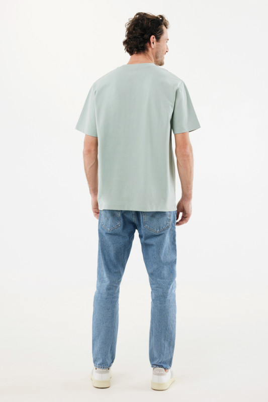 IQONIQ Nikko tričko z hrubej recyklovanej bavlny Iceberg green XXL 7