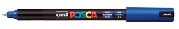 Dekoračný popisovač, 0,7 mm, UNI "Posca PC-1MR", modrá 1