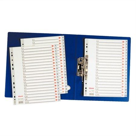 Register, plastový, A4, A-Z, ESSELTE, sivý 1