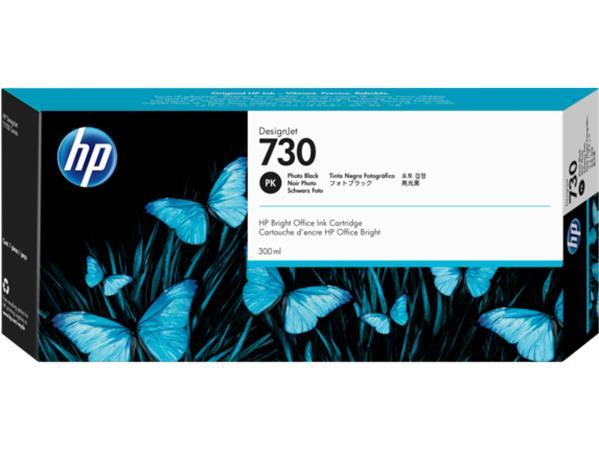 P2V73A XL atramentová náplň do DesignJet T1600, T1700, T2600 tlačiarní, HP 730, foto čiern
