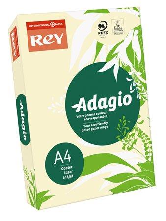 Kopírovací papier, farebný, A4, 80 g, REY "Adagio", pastelová, slonovina 1