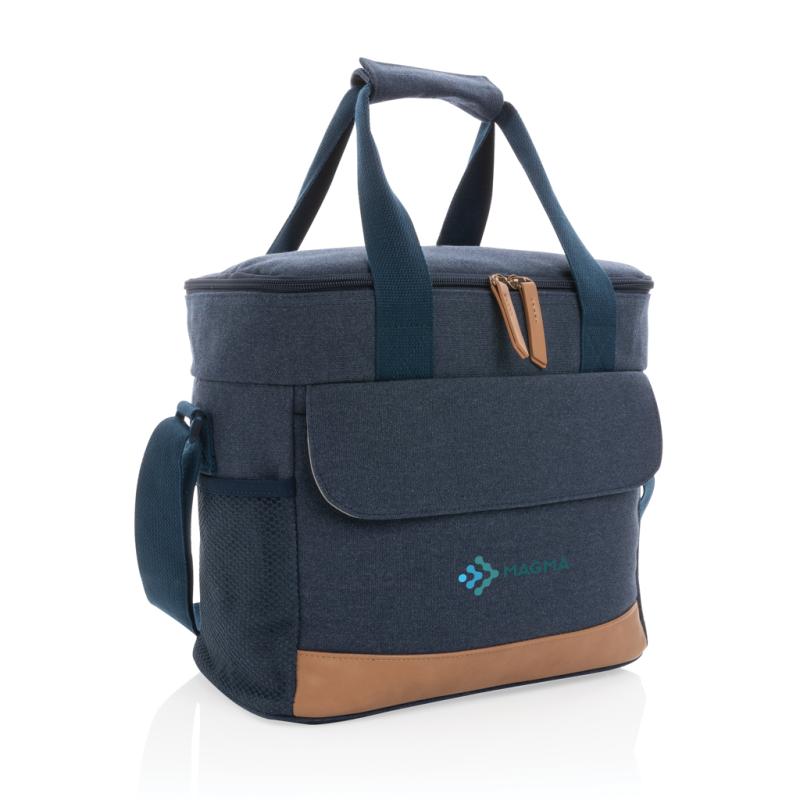 Veľká chladiaca taška Impact z 16 oz. recykl. canvas AWARE™ modrá 7