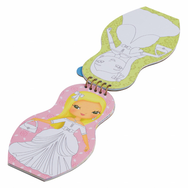 Obliekame české bábiky TEREZKA – Maľovanky 2