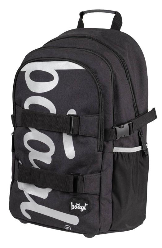 BAAGL Školský batoh skate Black 1