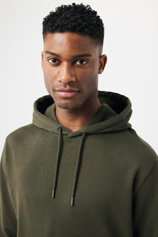 Ľahká mikina s kapucňou IQONIQ Rila z recykl. bavlny khaki XL 14