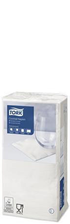 Servítky, 1/4 sklad, 2-vrstvové, 23,8x24 cm, Advanced, TORK "White Cocktail", biela 1