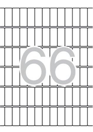 Etikety, 12x30 mm, zaoblené rohy, na liste formátu A5, APLI, 990 etikiet/bal