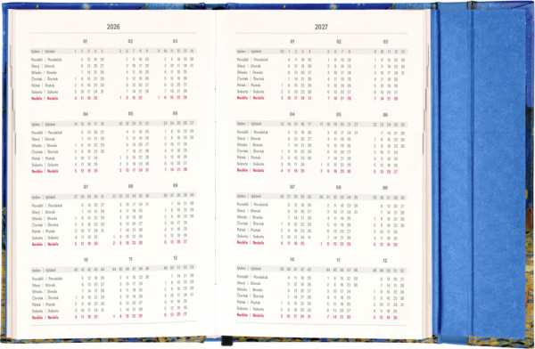 NOTIQUE Týždenný magnetický diár Vincent van Gogh 2026, 13 x 21 cm 2