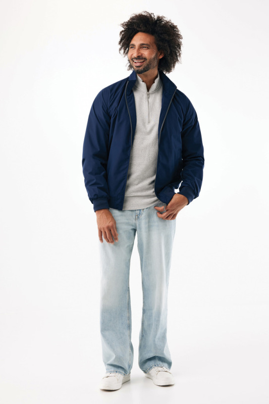 IQONIQ Odin mestská bunda z recyklovaného polyesteru námornícka modrá XXL 4