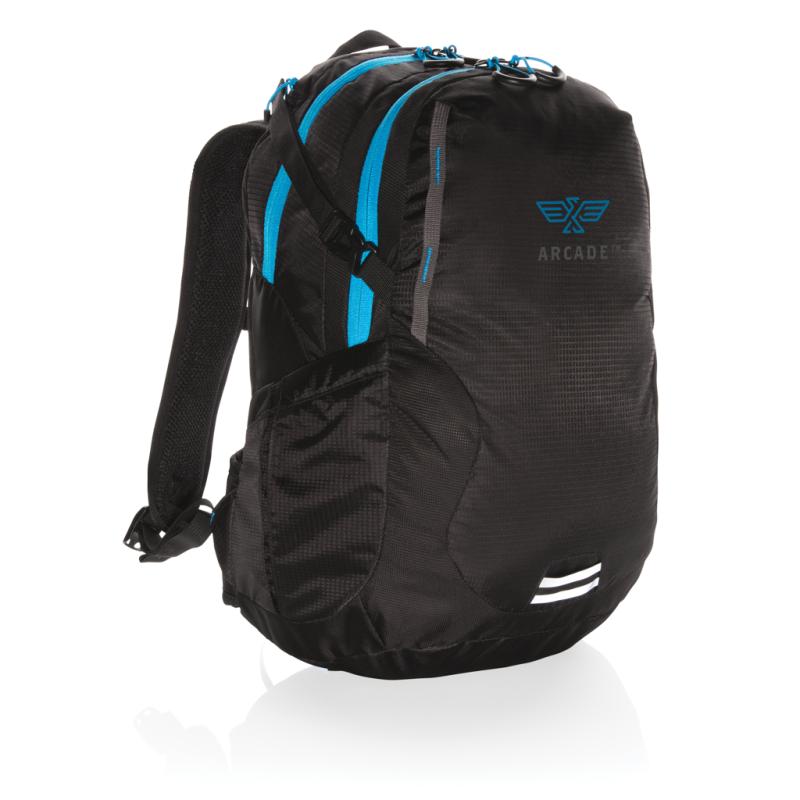 Stredný 26L turistický ripstop batoh Explorer čierna 11
