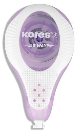Korekčný roller, 4,2 mm x 8 m, KORES "2WAY Pastel", mix pastelových farieb 4