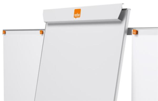 Flipchartová tabuľa, magnetický povrch, 2 pomocné ramená, NOBO "Essential", biela 6