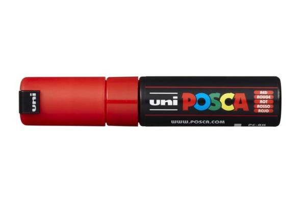 Dekoračný popisovač, 8 mm, UNI "Posca PC-8K", červený 1
