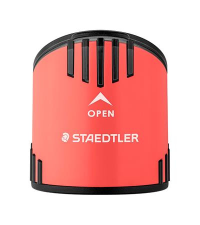 Sada grafitových ceruziek so strúhadlom a gumou, tvrdosť HB, STAEDTLER "Norix® 181", koral 5