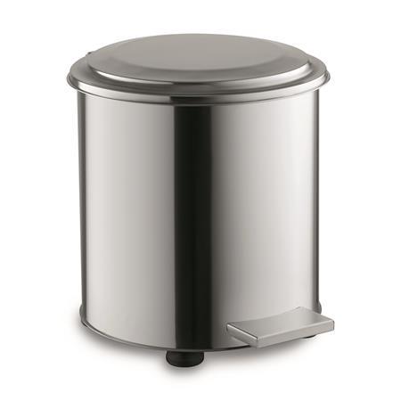 . Odpadkový kôš, pedálový, ohňovzdorný, priemyselný, kovový, 50 l, strieborná