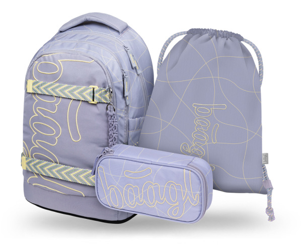 BAAGL SADA 3 Skate Max Mishmash: batoh, peračník, vrecko GRS