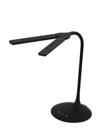 Stolová lampa, LED, 6 W, ALBA "Ledtwin", čierna 1