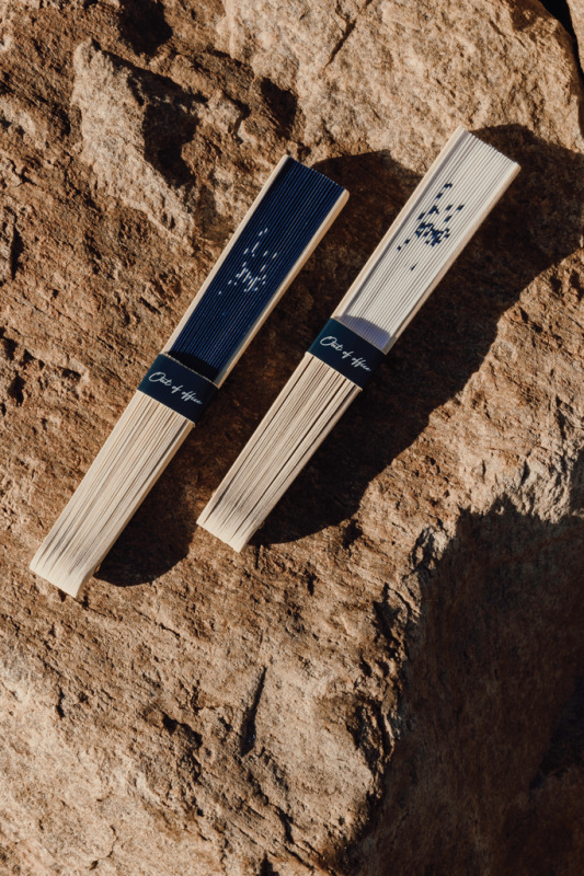 VINGA Out of office skladací vejár námornícka modrá 5