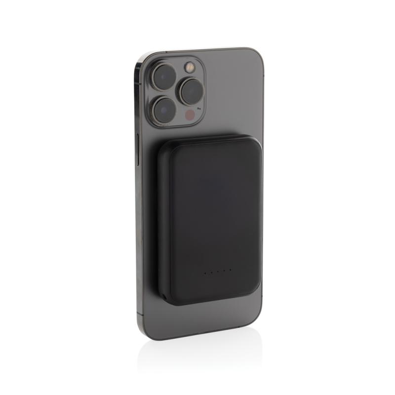 Magnetická powerbanka Stellar 5000mAh 5W z RCS plastu čierna 6