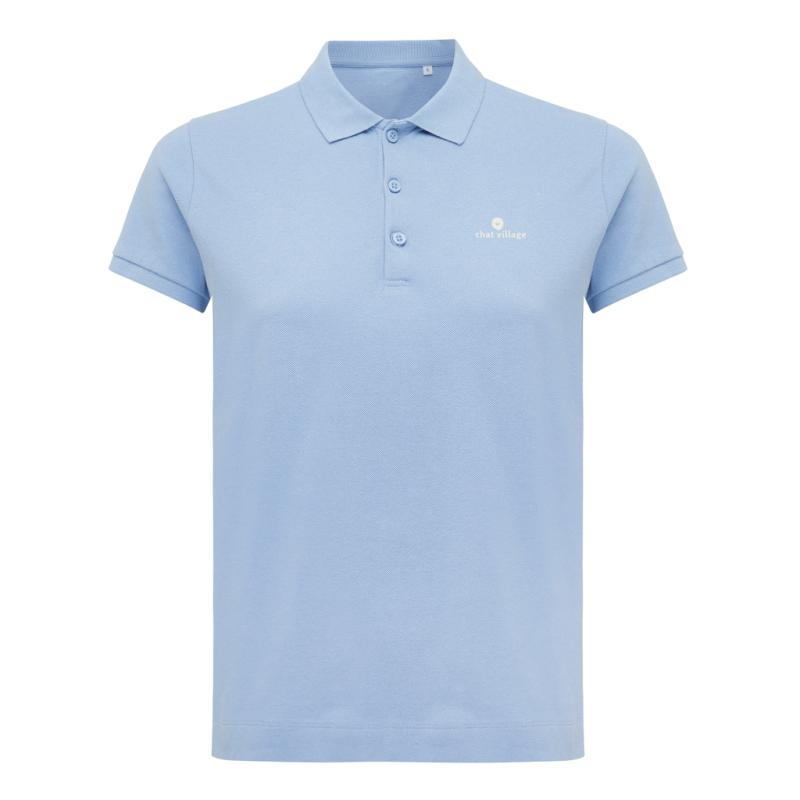 Dámske polo tričko IQONIQ Yosemite z recykl. bavlny sky blue L 3