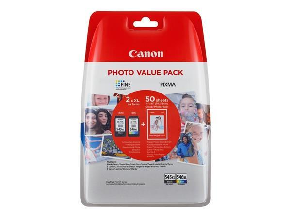 PG-545XL/CL546XL náplň multipack k tlačiarňam Pixma MG2450, 2550, CANON, čierna, farebná,