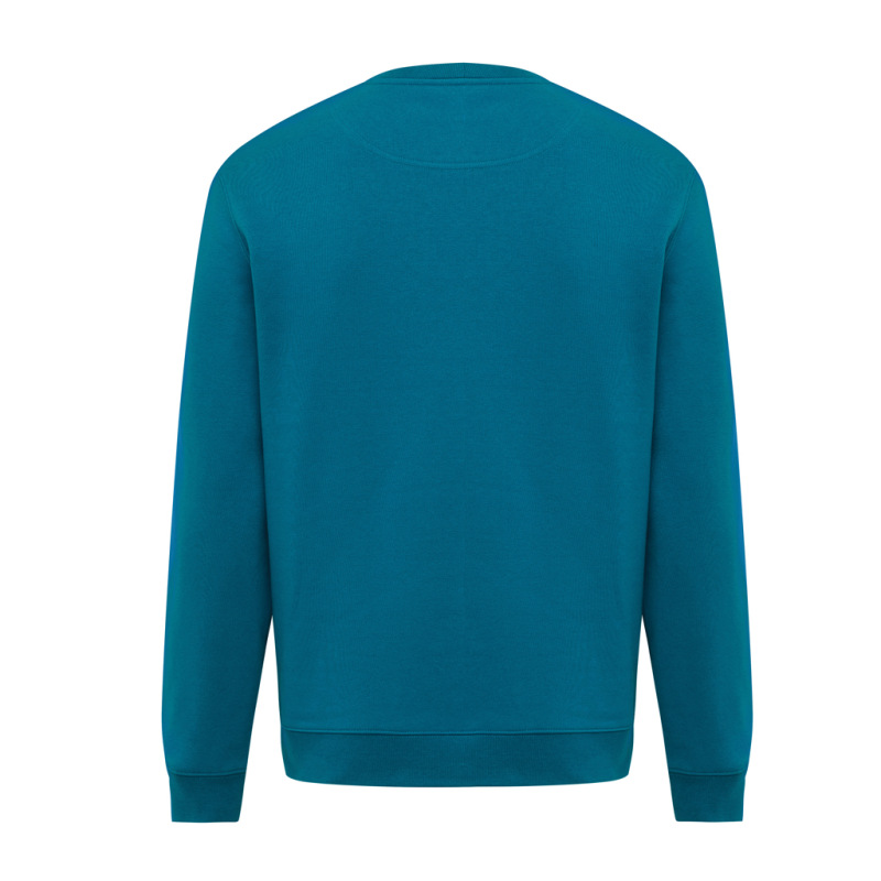IQONIQ Toria Unisex mikina s okrúhl. výstrihom z rec. bavlny dark teal M 2