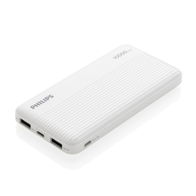 Slim powerbanka 10 000 mAh Philips biela 1