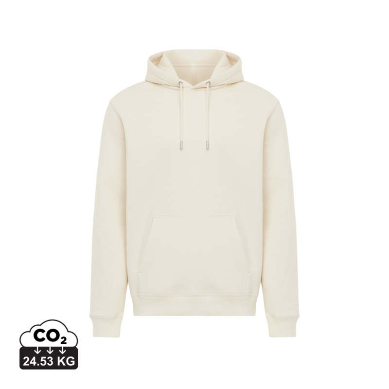 IQONIQ Joshua Unisex mikina s kapucňou z rec. bavlny natural raw XXS