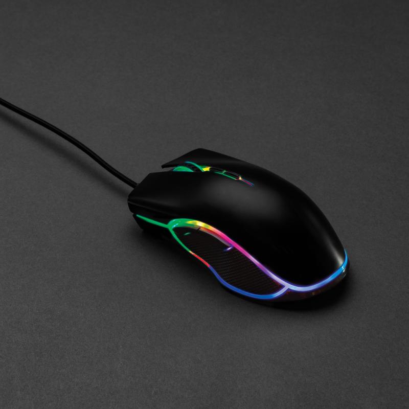 RGB herná myš čierna 10