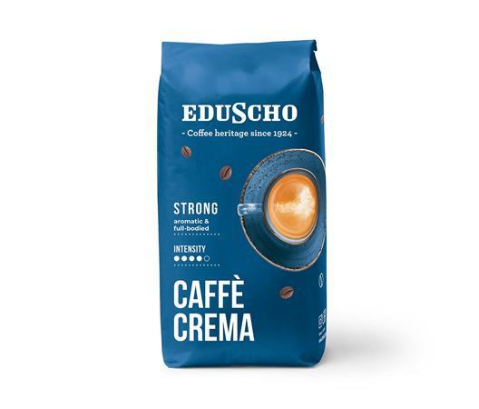 Káva, pražená, zrnková, 500 g, EDUSCHO "Caffe Crema Strong" 1