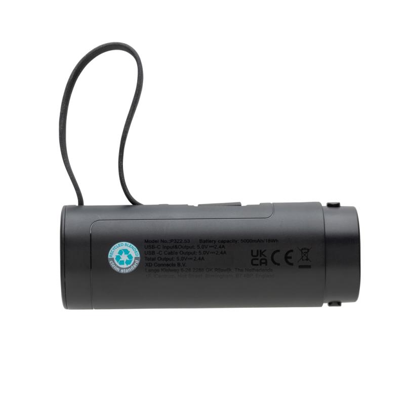 Powerbanka 5000mAh CycleCell s odnímateľnou batériou čierna 6