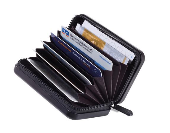 Držiak na bankové karty, 20 ks, s RFID ochranou, TROIKA, čierny 2