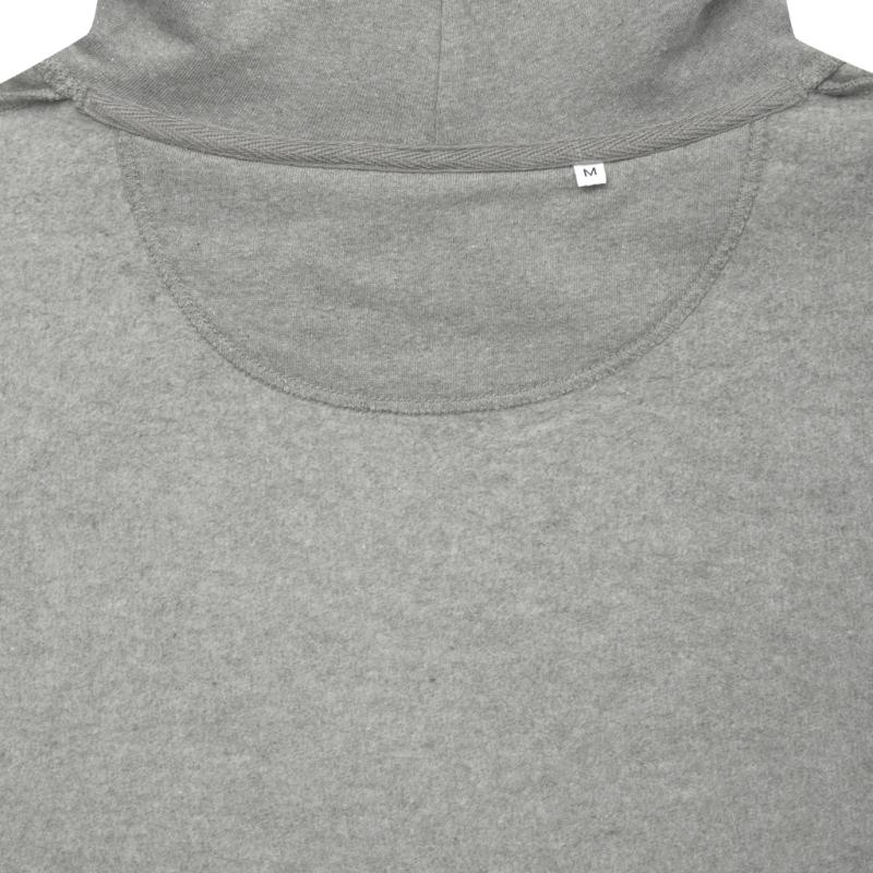 Nefarbená mikina s kapucňou IQONIQ Torres z recykl. bavlny heather grey 5XL 5