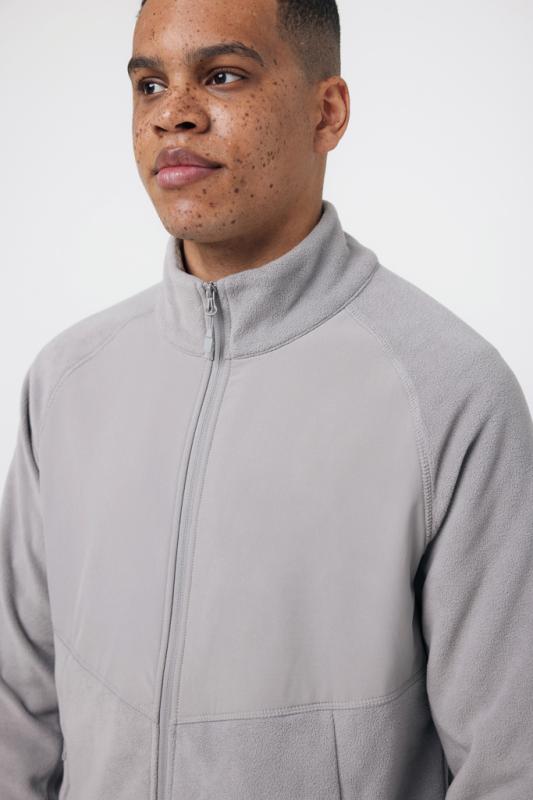 Micro fleece bunda na zips IQONIQ Talung z rec. polyesteru storm grey XS 14
