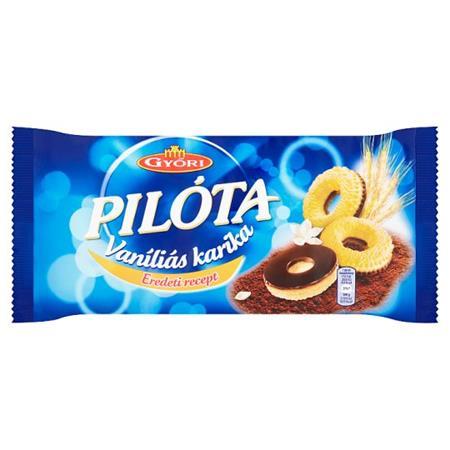 Vanilkové venčeky, 300 g, GYŐRI " Pilóta", tmavá čokoláda 1