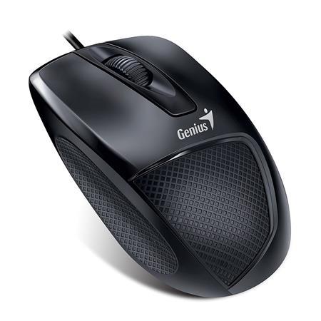 Myš, drôtová, optická, normálna veľkosť, USB, GENIUS "DX-150X", čierna 1