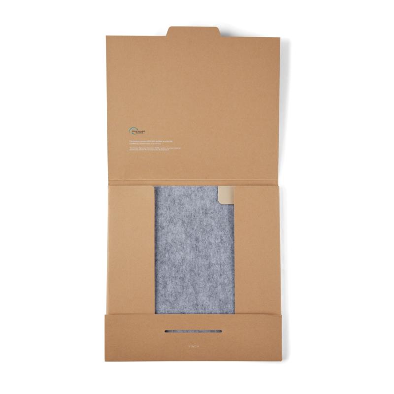 Podložka pod myš VINGA Albon z GRS recykl. plsti sivá 7