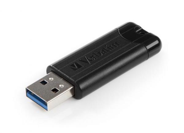 USB kľúč, 128GB, USB 3.0, VERBATIM "Pinstripe", čierny 3