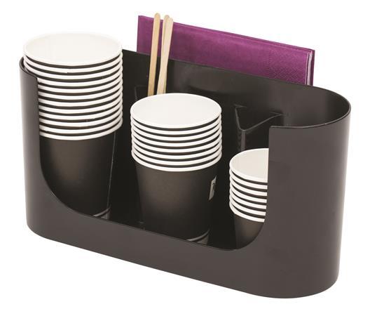 Plastový stojan na poháre, "Coffee break", ALBA 1