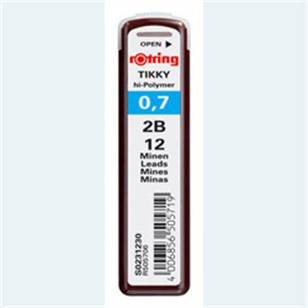 ROTRING Grafitová tuha, 2B, 0,7 mm