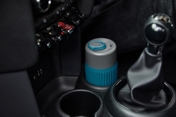 Cestovný sklenený hrnček 340 ml Black+Blum tyrkysová 7